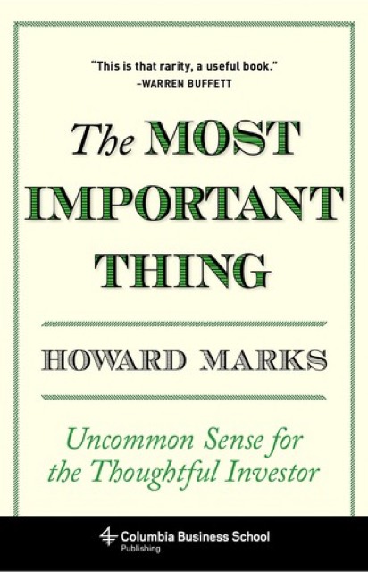 The Most Important Thing by Howard Marks — book cover